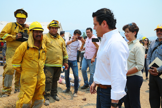 Coordinación absoluta en combate a incendio en La&nbsp;Primavera