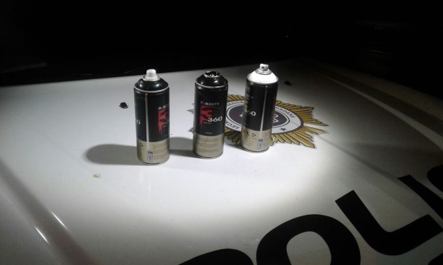 Tres adultos que grafitearon el Ex convento del&nbsp;Carmen