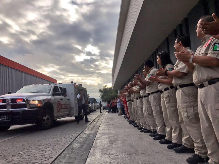 Reciben con aplausos en Zapopan a elementos que participaron en Misión&nbsp;Morelos