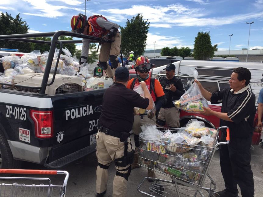 Estudiantes de UdeG y de corporaciones policiacas de Zapopan ayudan en&nbsp;Morelos