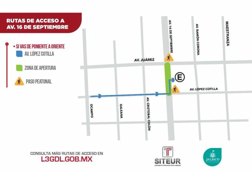 Por temporada navideña SITEUR abrirá algunas zonas viales cerradas por la&nbsp;L3