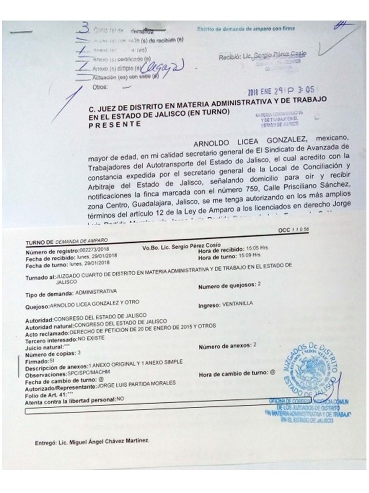 Acude SATAEJ a Tribunales para hacer valer su derecho a la&nbsp;información