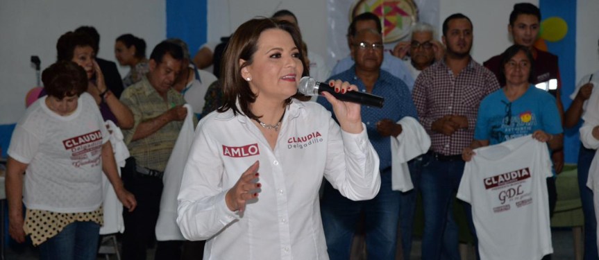 Claudia Delgadillo se compromete a fortalecer programas sociales con grupos&nbsp;vulnerables