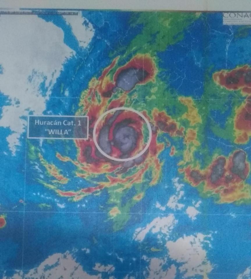 Alerta Protección Civil y Bomberos Jalisco, por el Huracán&nbsp;Willa