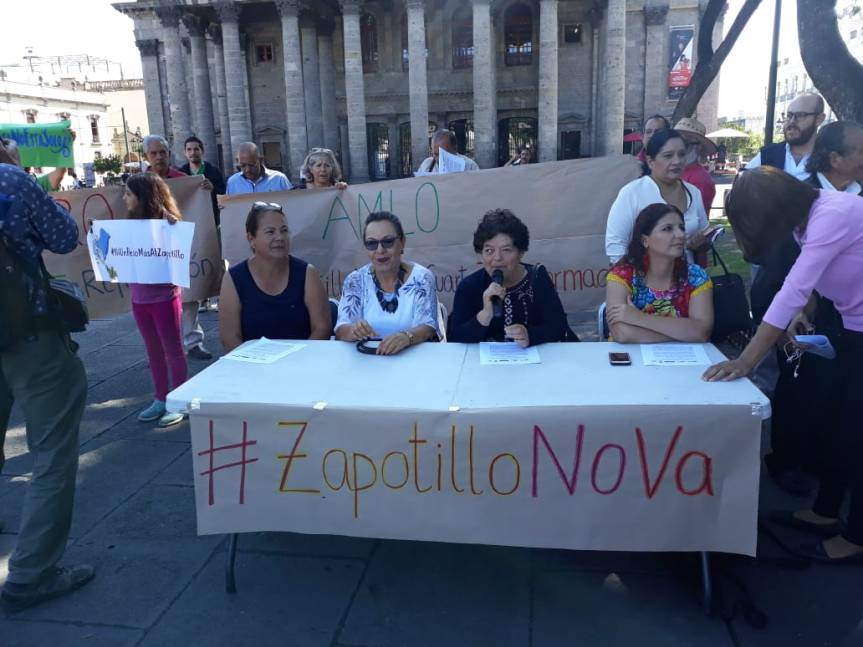 #ZapotilloNoVa advierten colectivos de Jalisco a AMLO y&nbsp;Alfaro