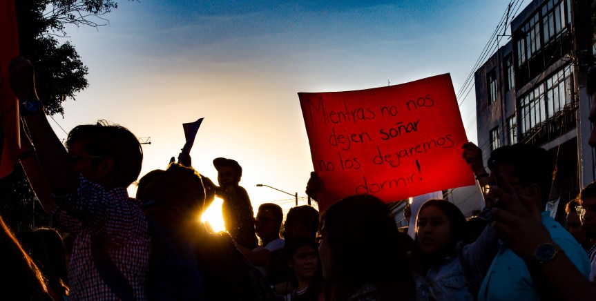 Recuerdan a los estudiantes de cine&nbsp;desaparecidos