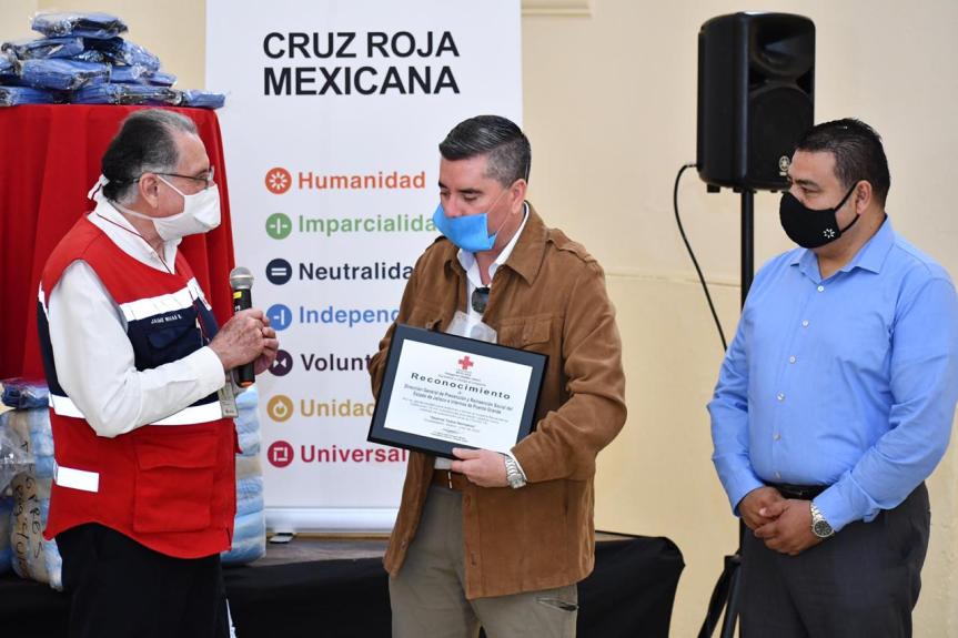 Dona Reinserción Social 15 mil cubrebocas a Cruz&nbsp;Roja