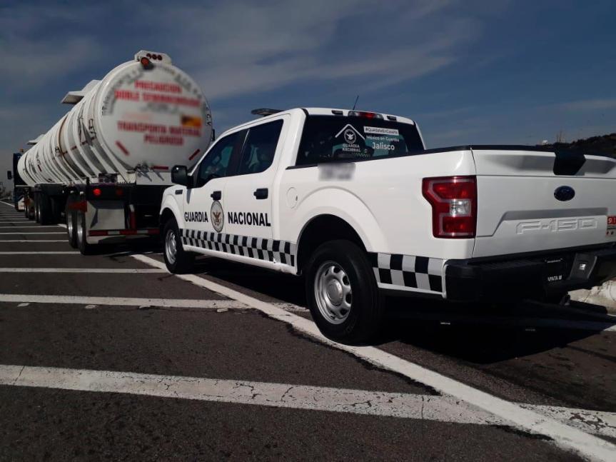Guardia Nacional interceptó poco más de 66 mil litros de combustible en&nbsp;Jalisco