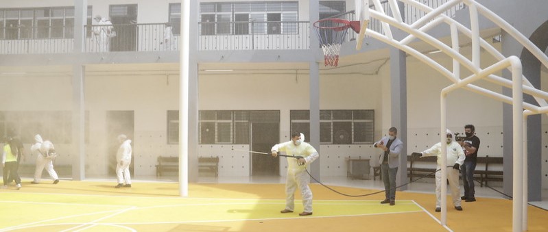 Guadalajara realiza labores de saneamiento y desinfección en escuelas&nbsp;públicas