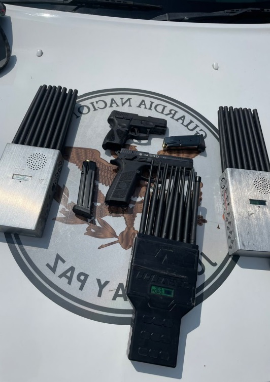 Guardia Nacional detuvo a ocho sujetos con armas e inhibidores de&nbsp;señal