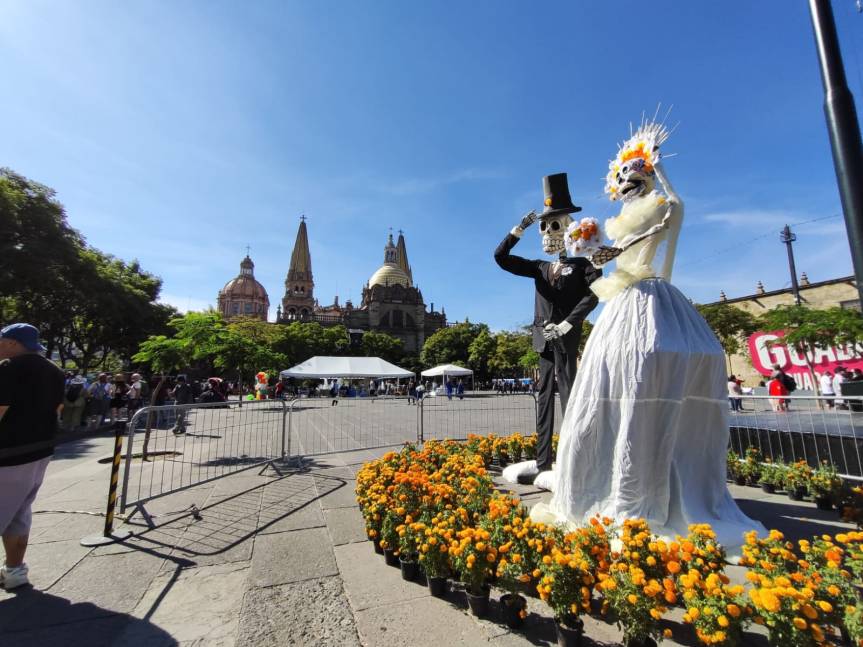 Catrinas y altares en el Centro de&nbsp;Guadalajara