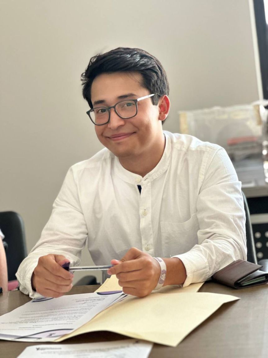 Candidato de la corriente universitaria “Colectivo Universitario“, primero en registrarse a la presidencia de la&nbsp;FEU