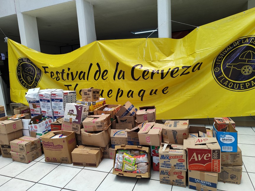 Festival de Cerveza Artesanal Tlaquepaque, entrega ayuda al DIF Tlaquepaque 