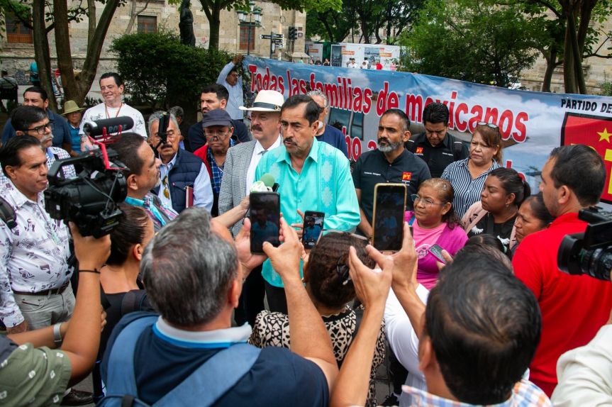 Diputados del PT se solidarizan con plantón de ciudadanos de Tlajomulco 