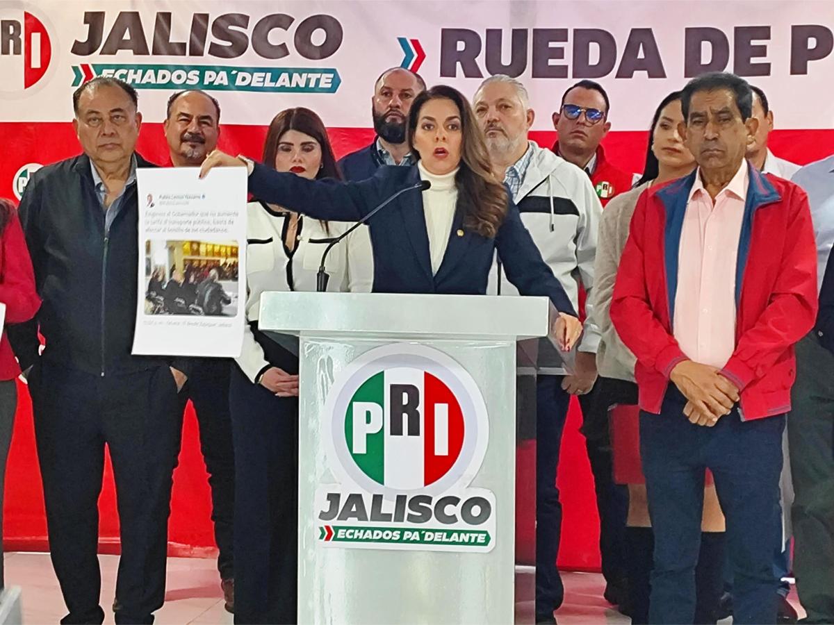 PRI Jalisco exige al gobernador que vete el aumento tarifario del transporte público 