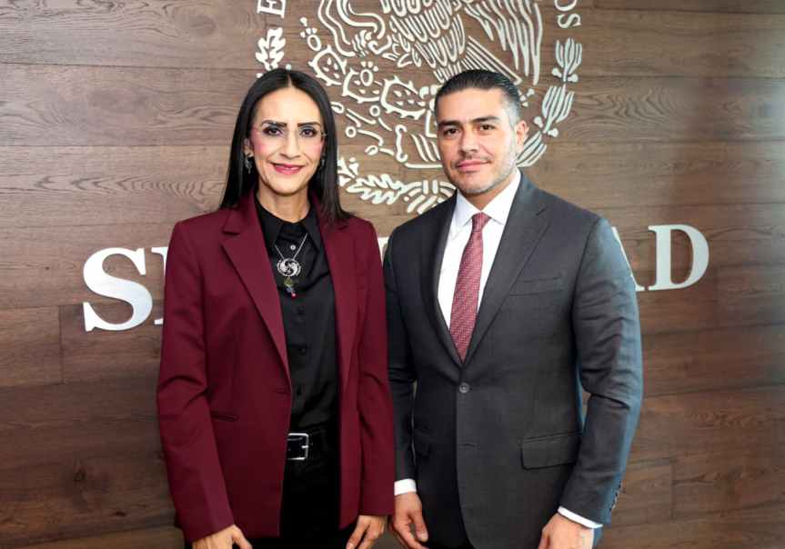 Laura Imelda Pérez Segura se reúne con Omar García Harfuch para fortalecer la seguridad en San Pedro&nbsp;Tlaquepaque