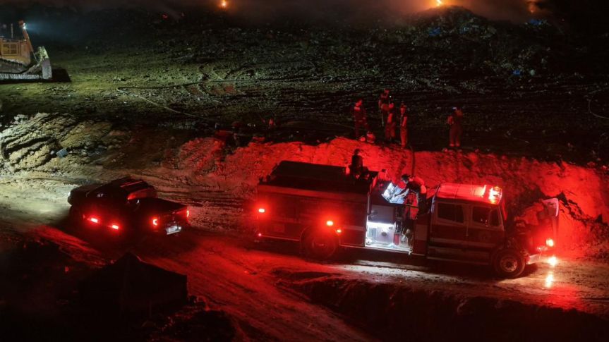 Control del Incendio en Vertedero de Puerto&nbsp;Vallarta
