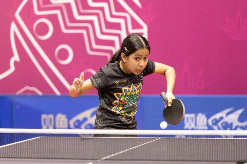 Mila Daniela Cortés, gran promesas del tenis de mesa jalisciense