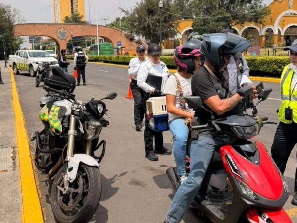 Intensifican operativos contra servicio de transporte en&nbsp;motocicletas